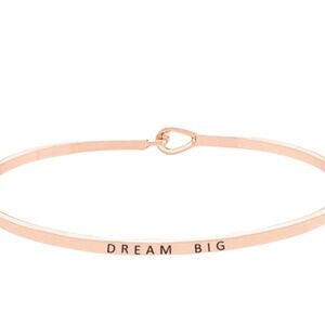 New Dream Big Rose Gold Tone Bracelet